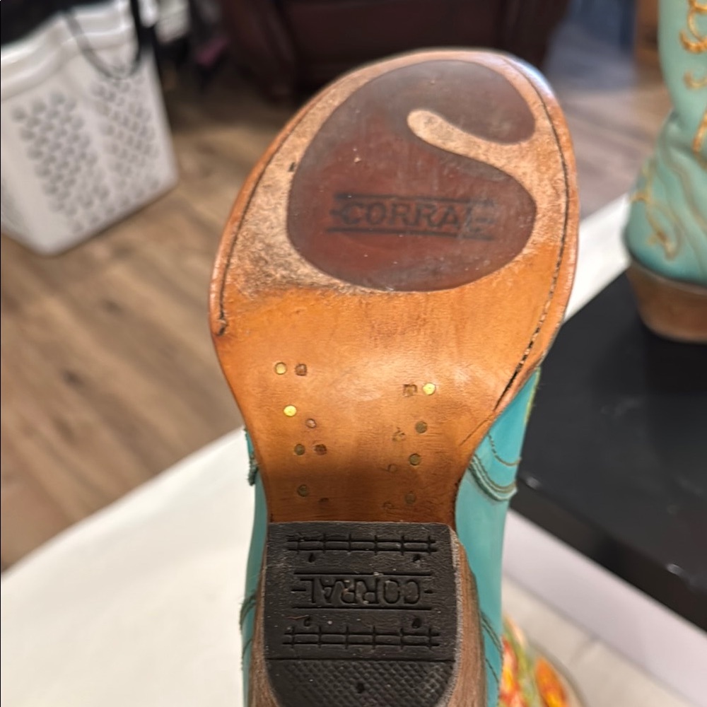 Floral Embroidered Cowboy Boots - image 2